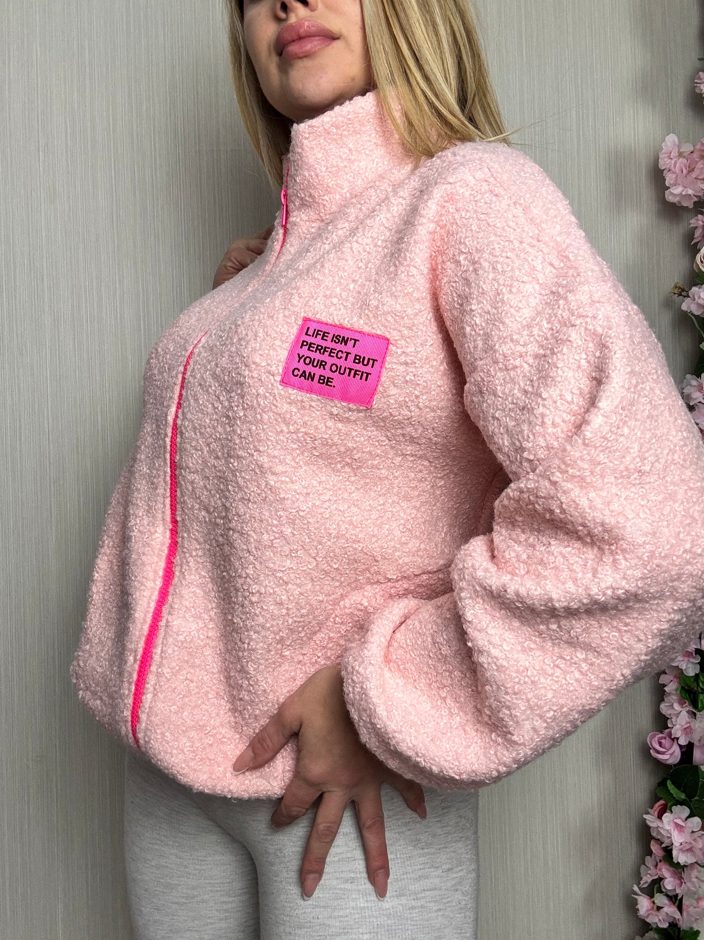 Sudadera Borre Rosa
