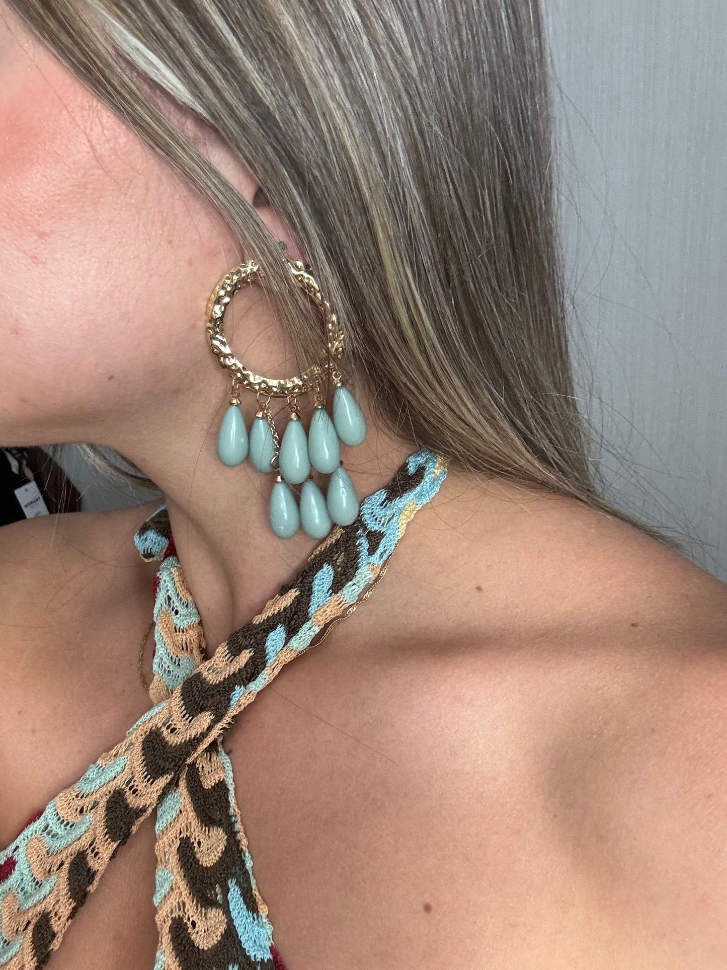 Pendientes aguamarina