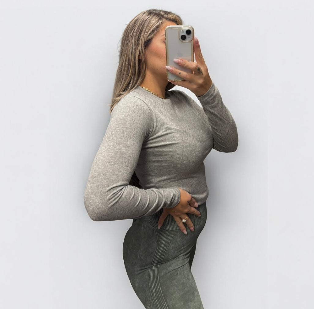 Camiseta básica gris