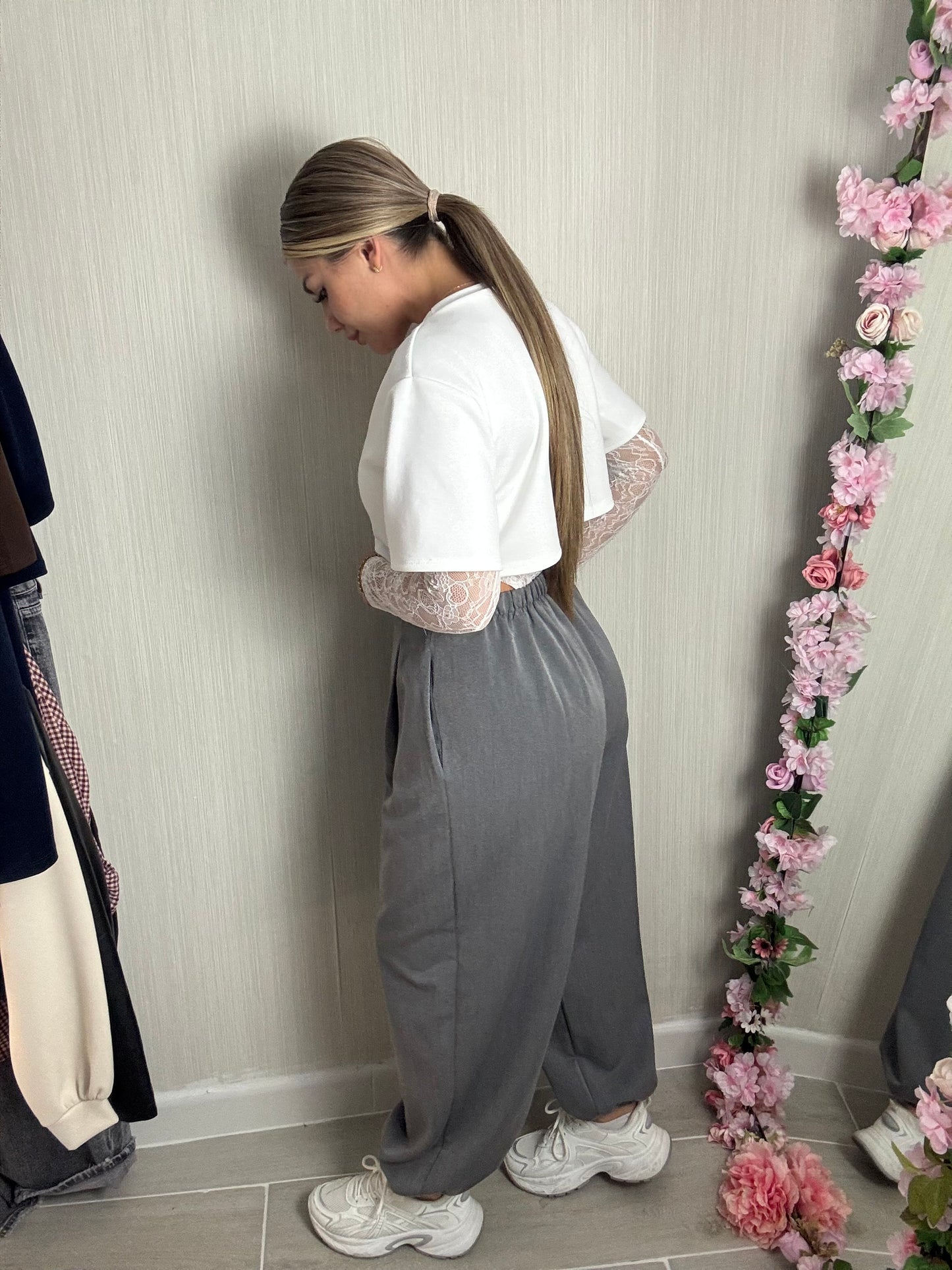 Pantalón ballon gris
