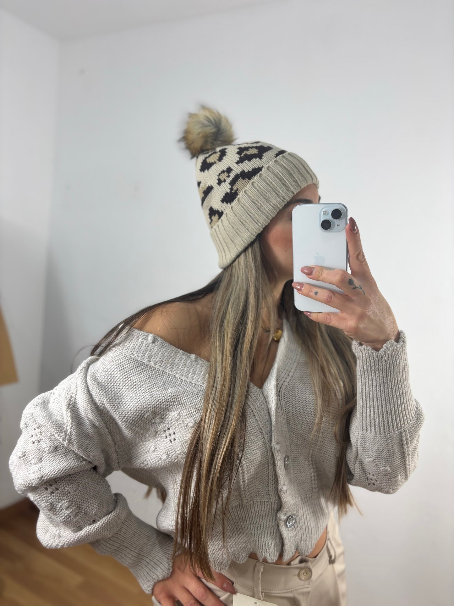 Gorro lana animal