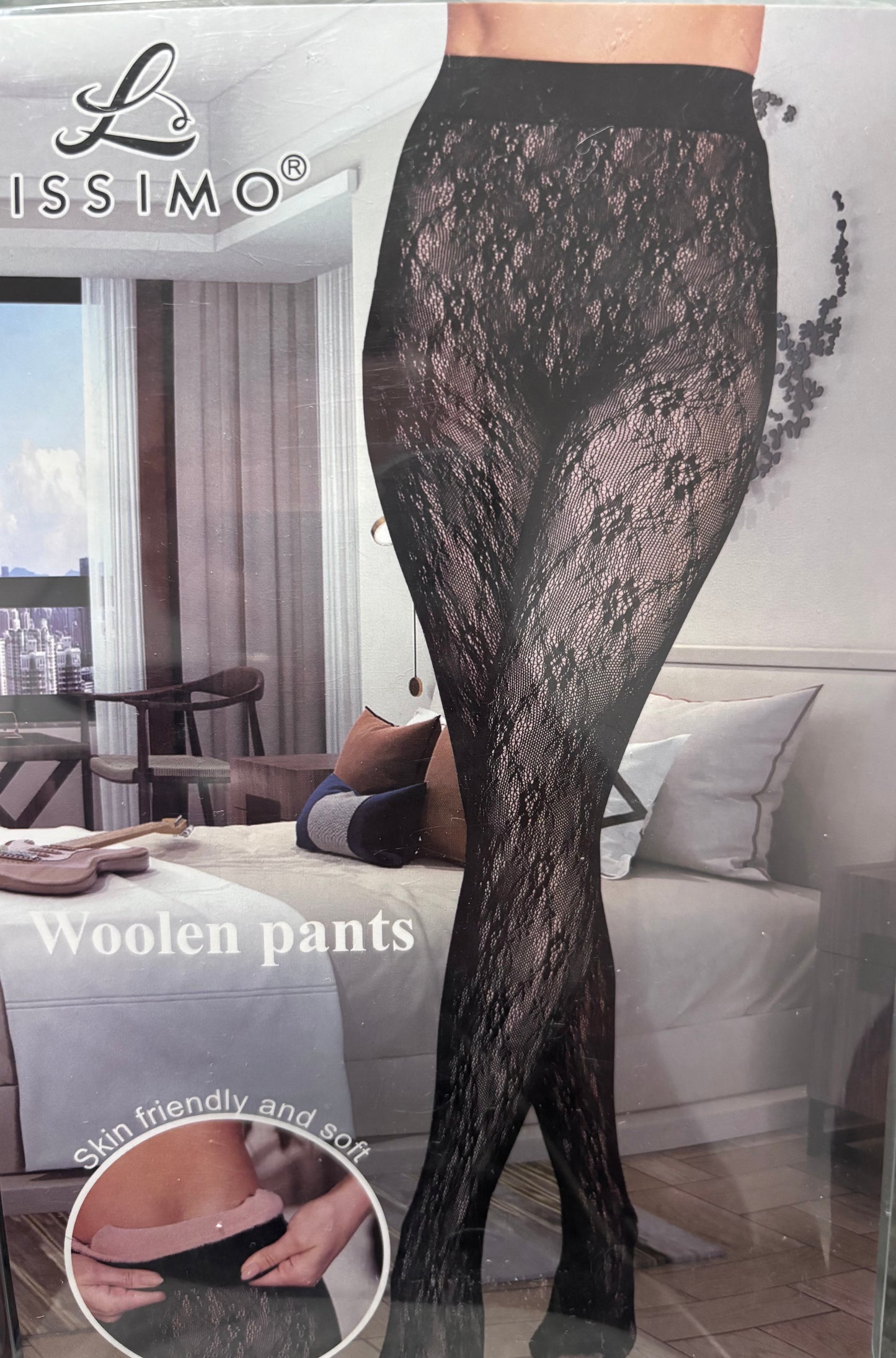 Media encaje afelpada