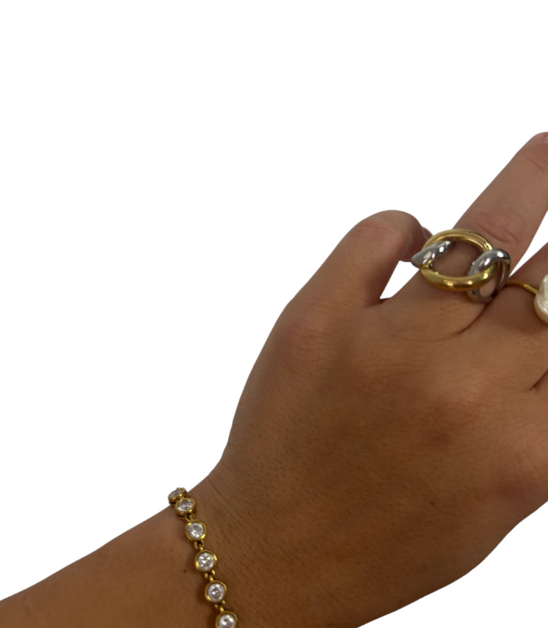 Anillo variado metales
