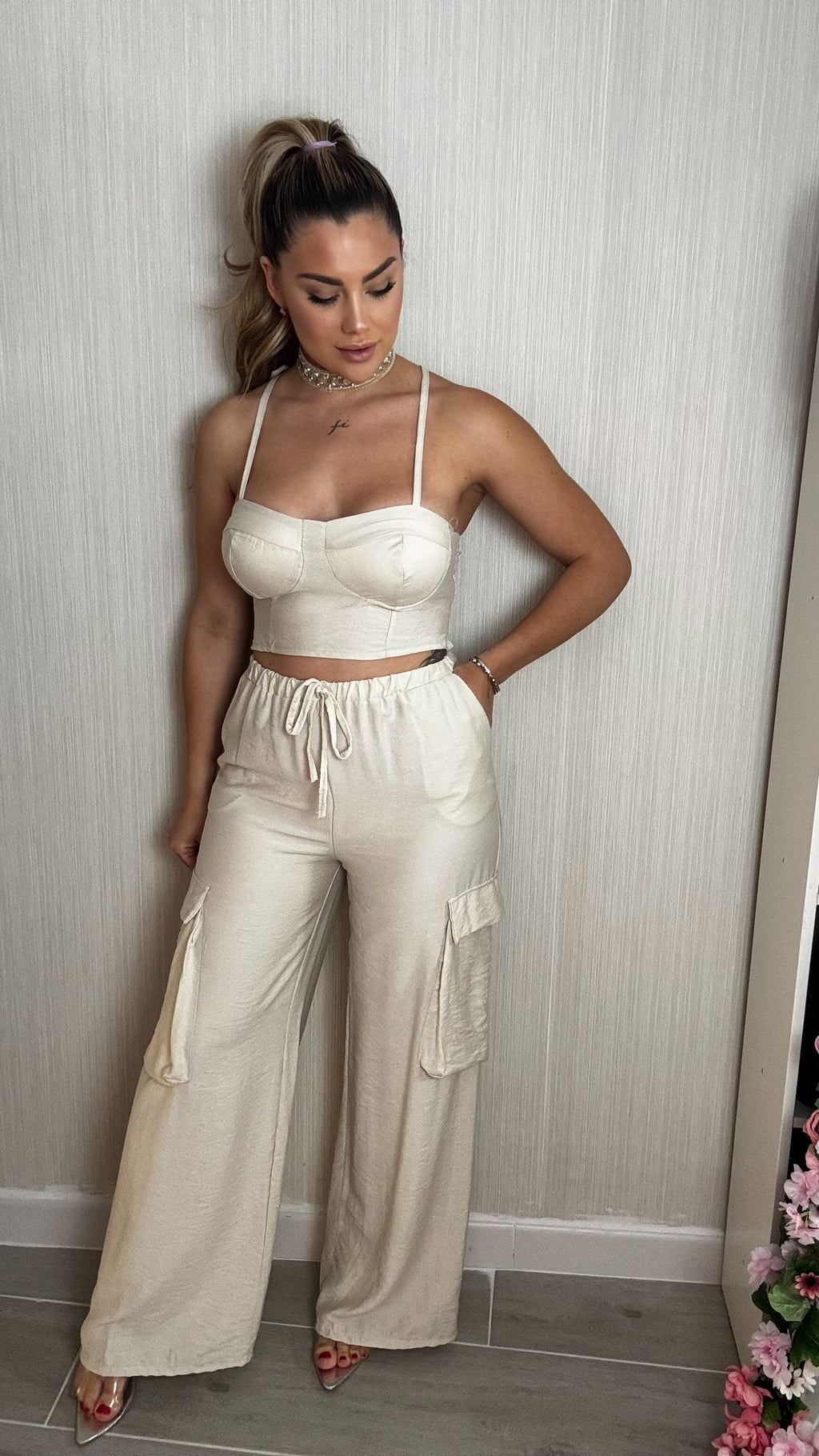Conjunto Sara beige