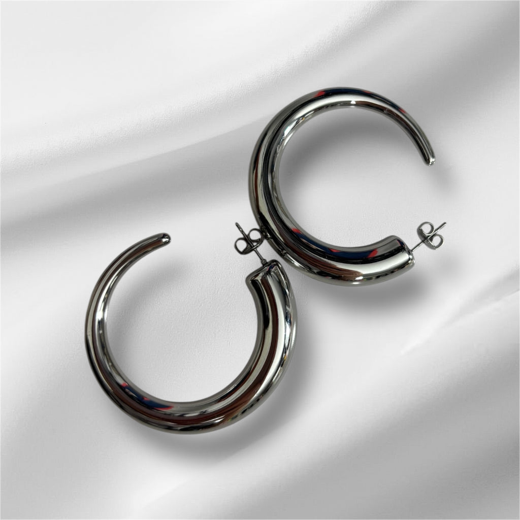 Aretes clásico plata