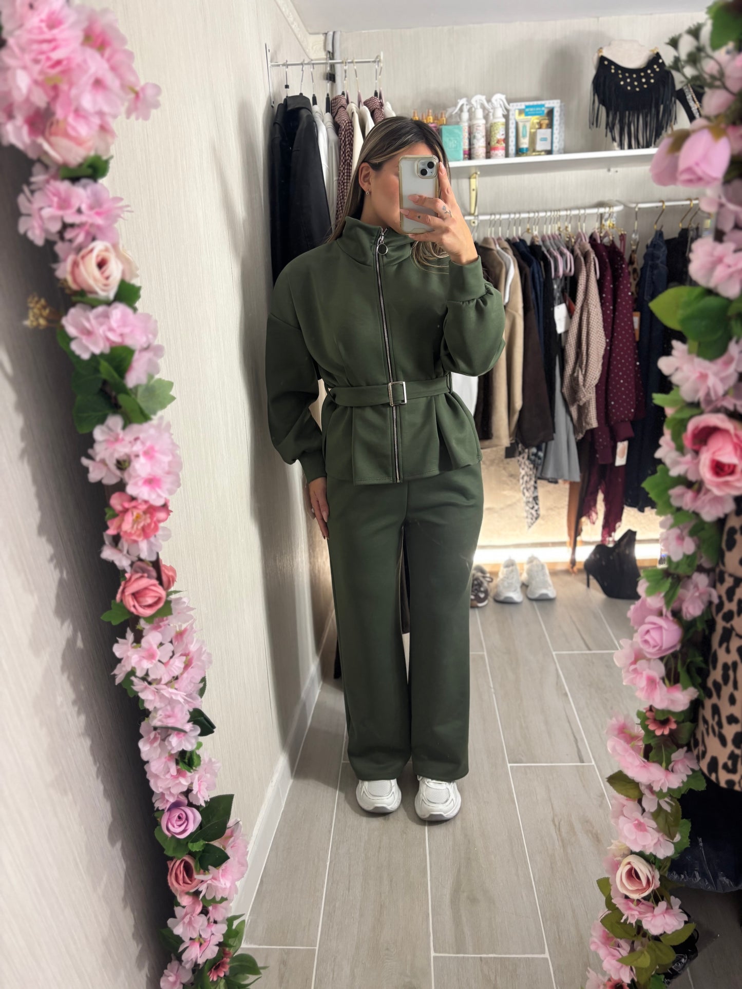 Conjunto Oysh verde caza