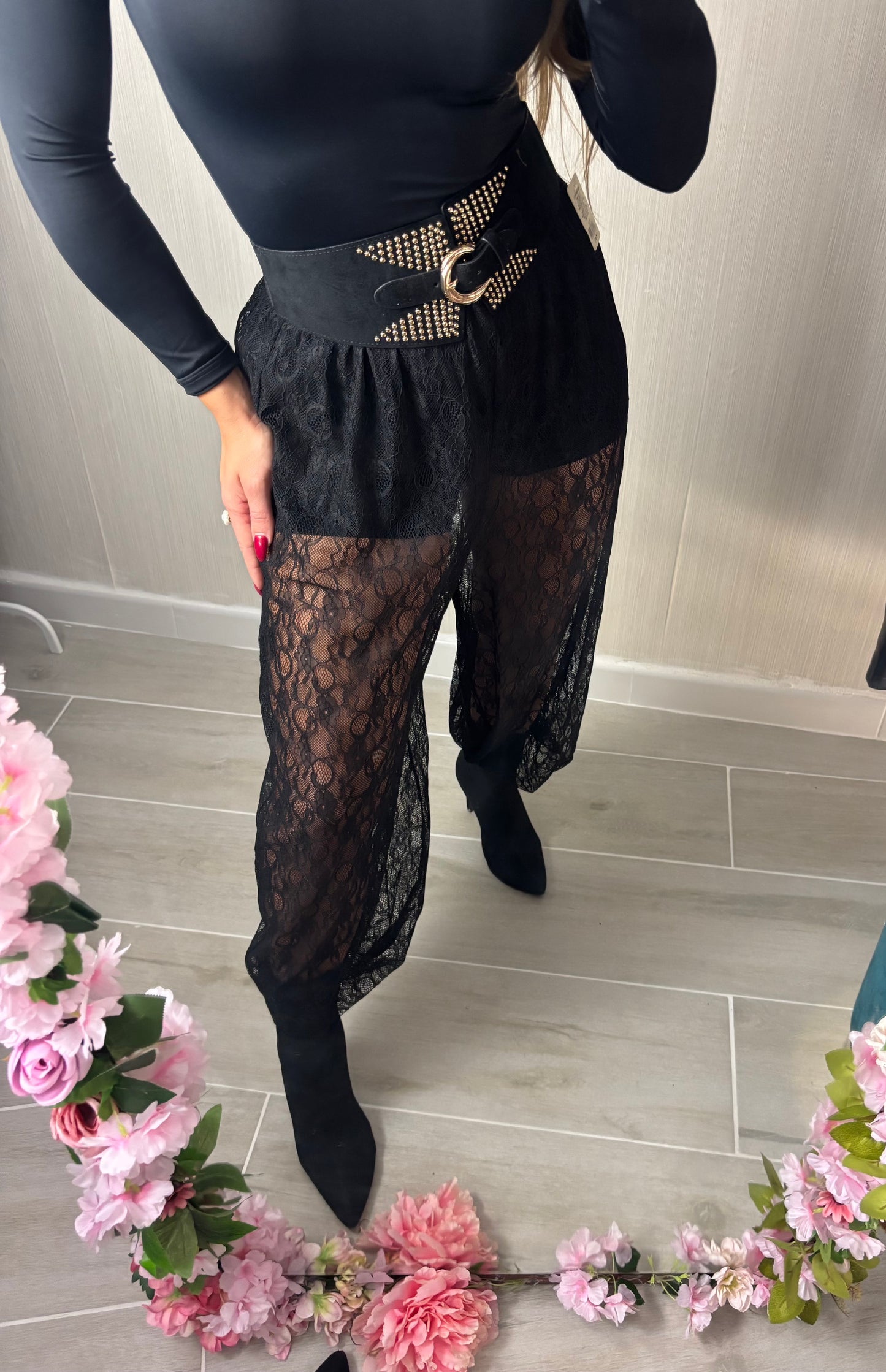 Pantalón encaje black