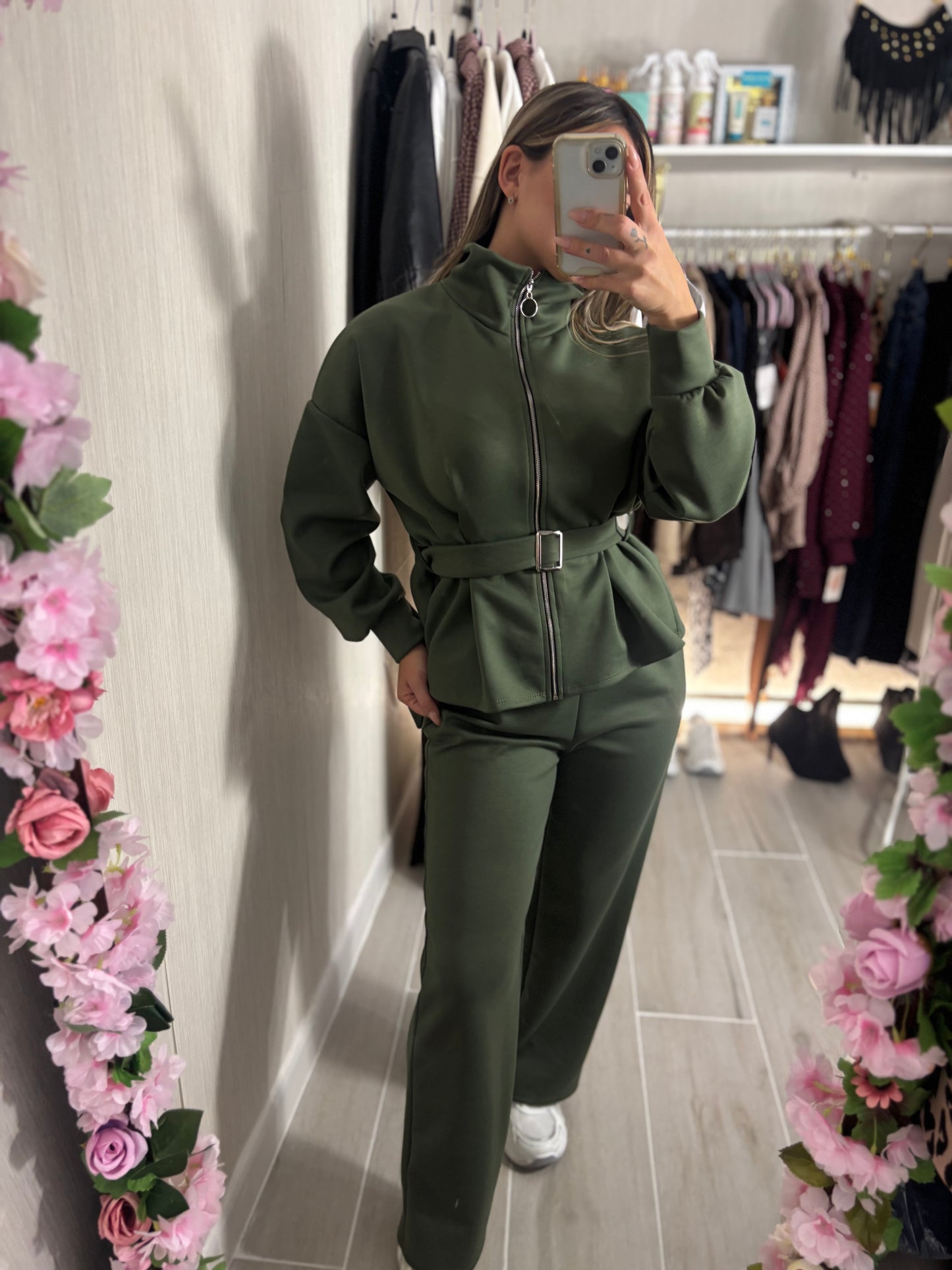 Conjunto Oysh verde caza