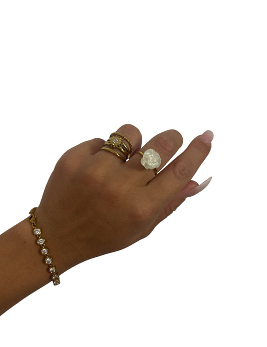 Anillo Rosa Blanca