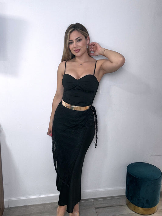 Falda deluxe negra