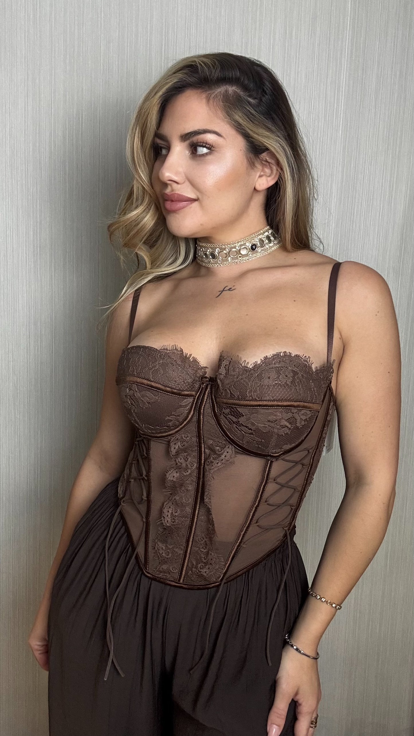 Corset marrón