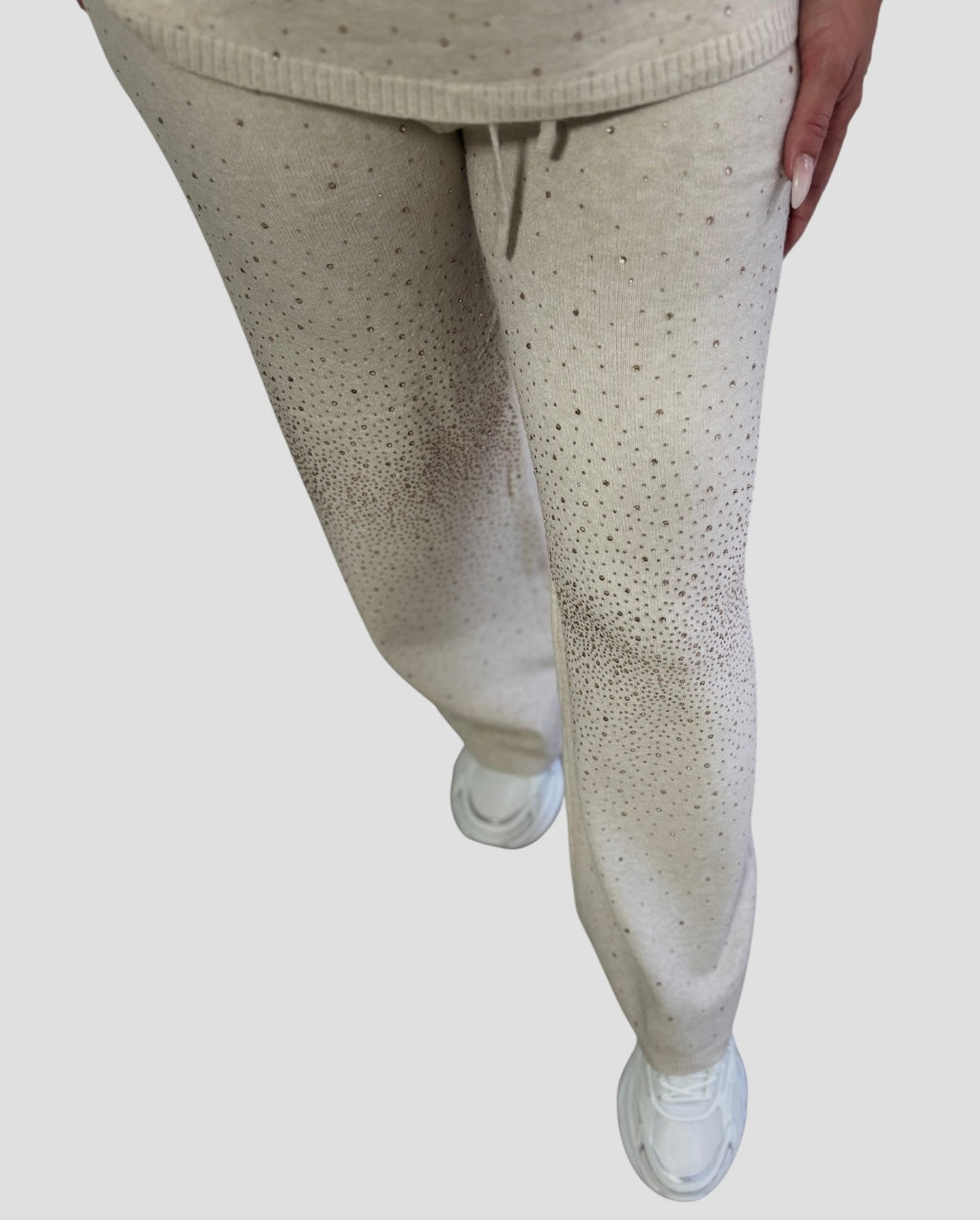 Conjunto beige brillo
