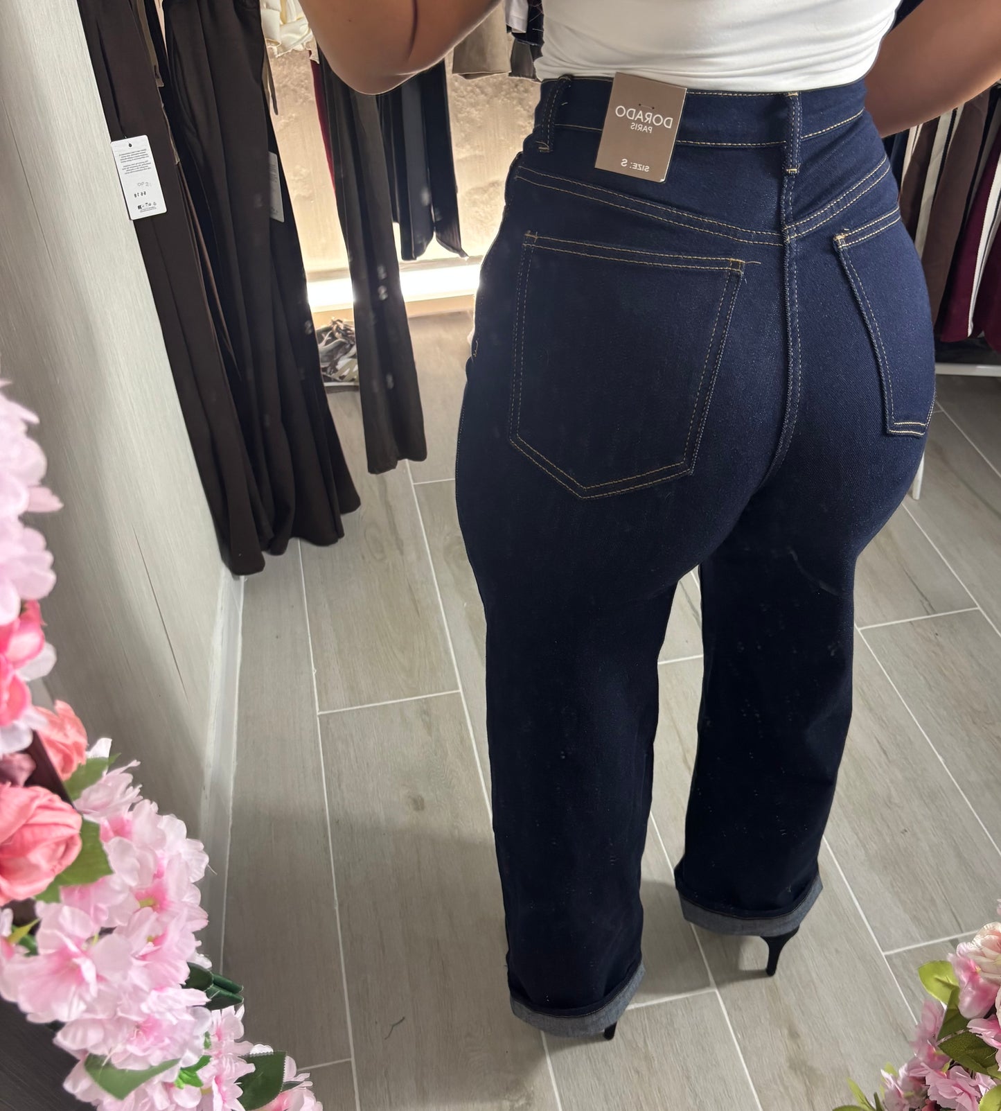 Pantalón vaquero doble botón