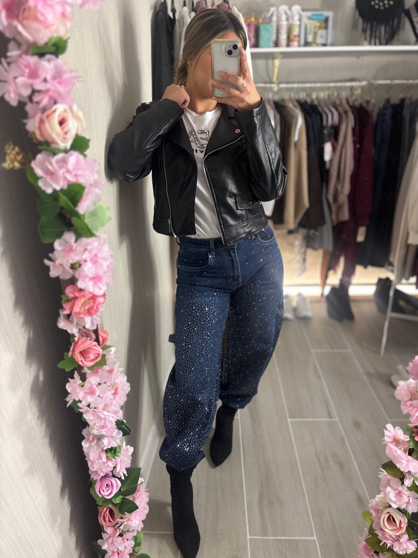 Pantalón vaquero brillo