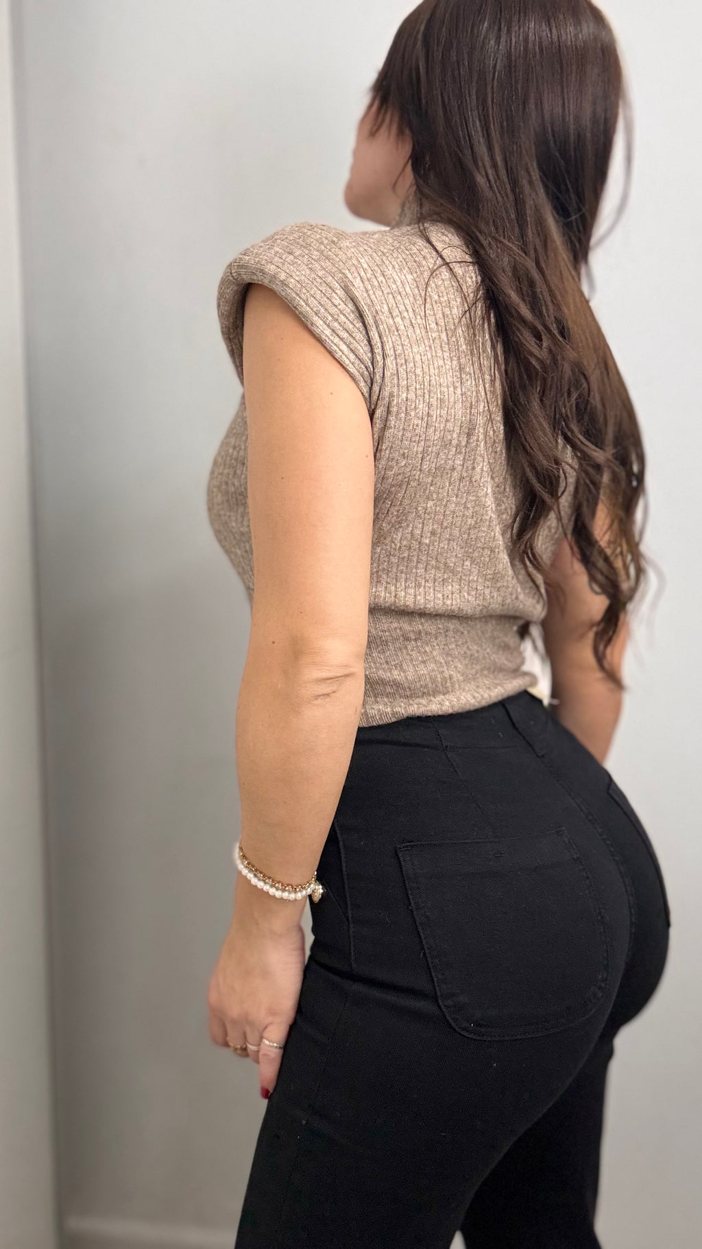 Chaleco beige