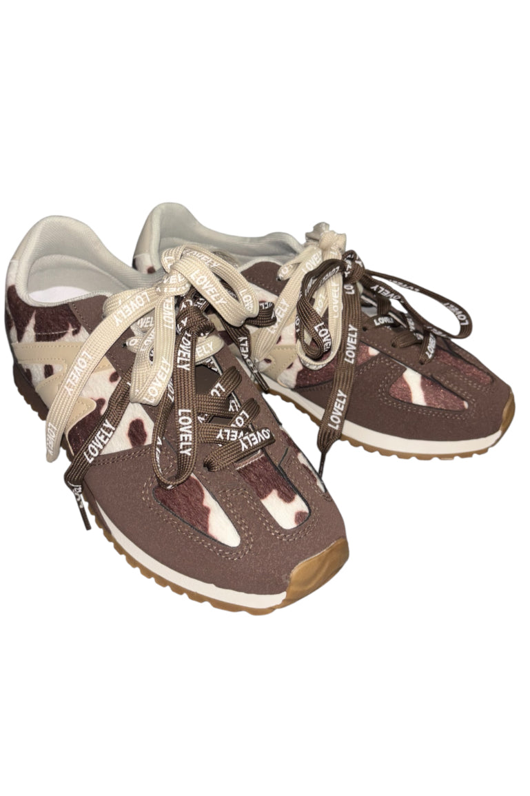 Zapatillas estampado vaca