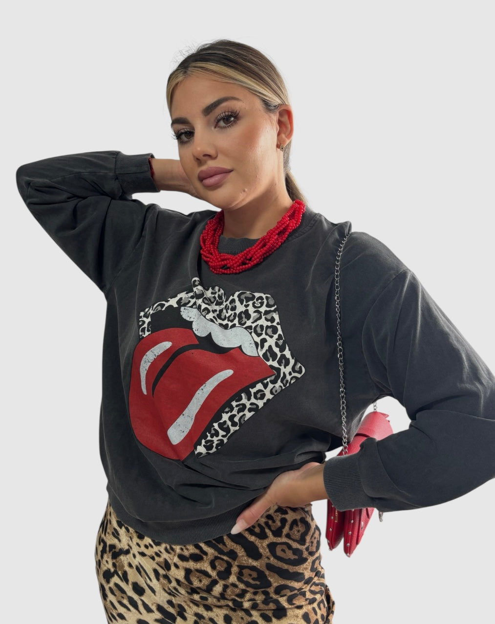 Sudadera Rolling efecto lavado