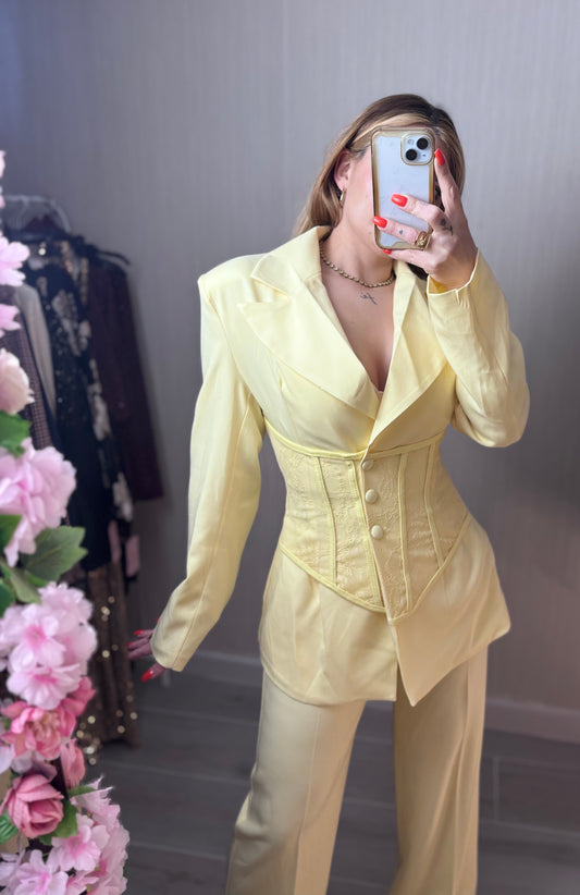 Conjunto Corset limón