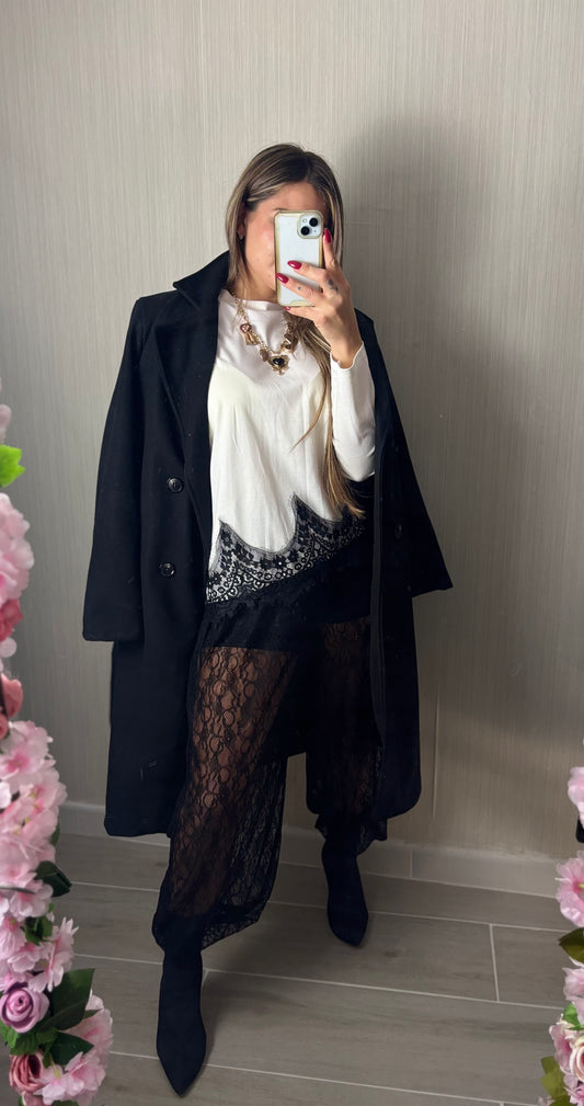 Pantalón encaje black