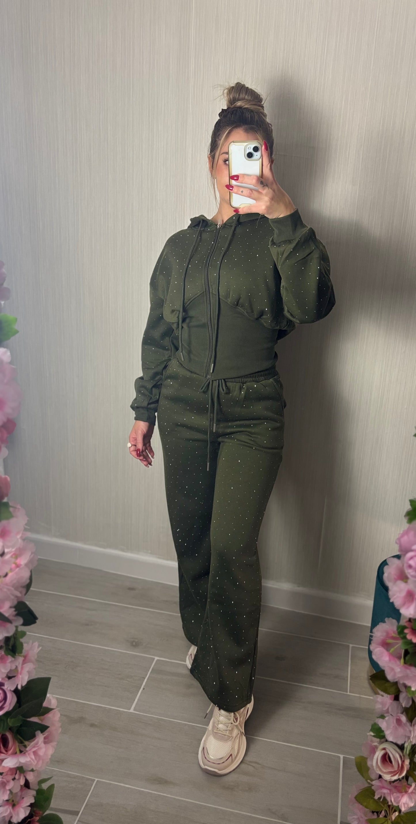 Conjunto brillo verde