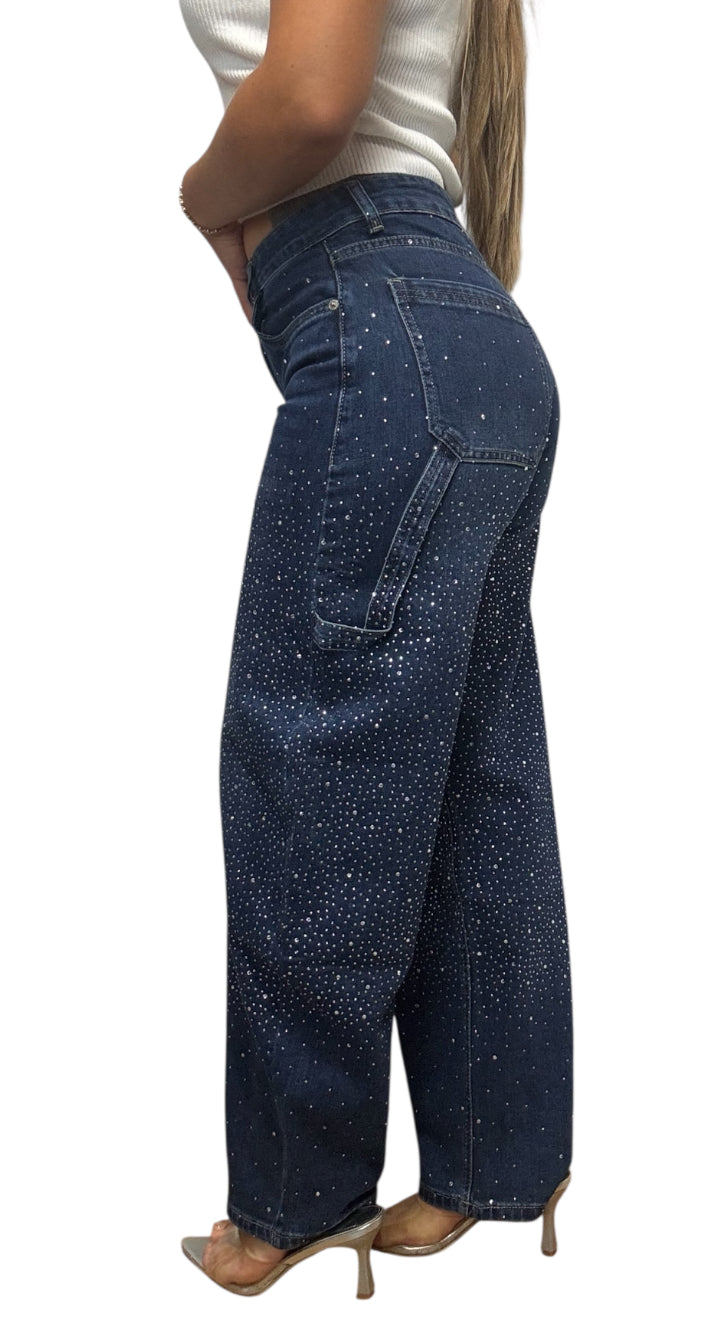 Pantalón vaquero brillo