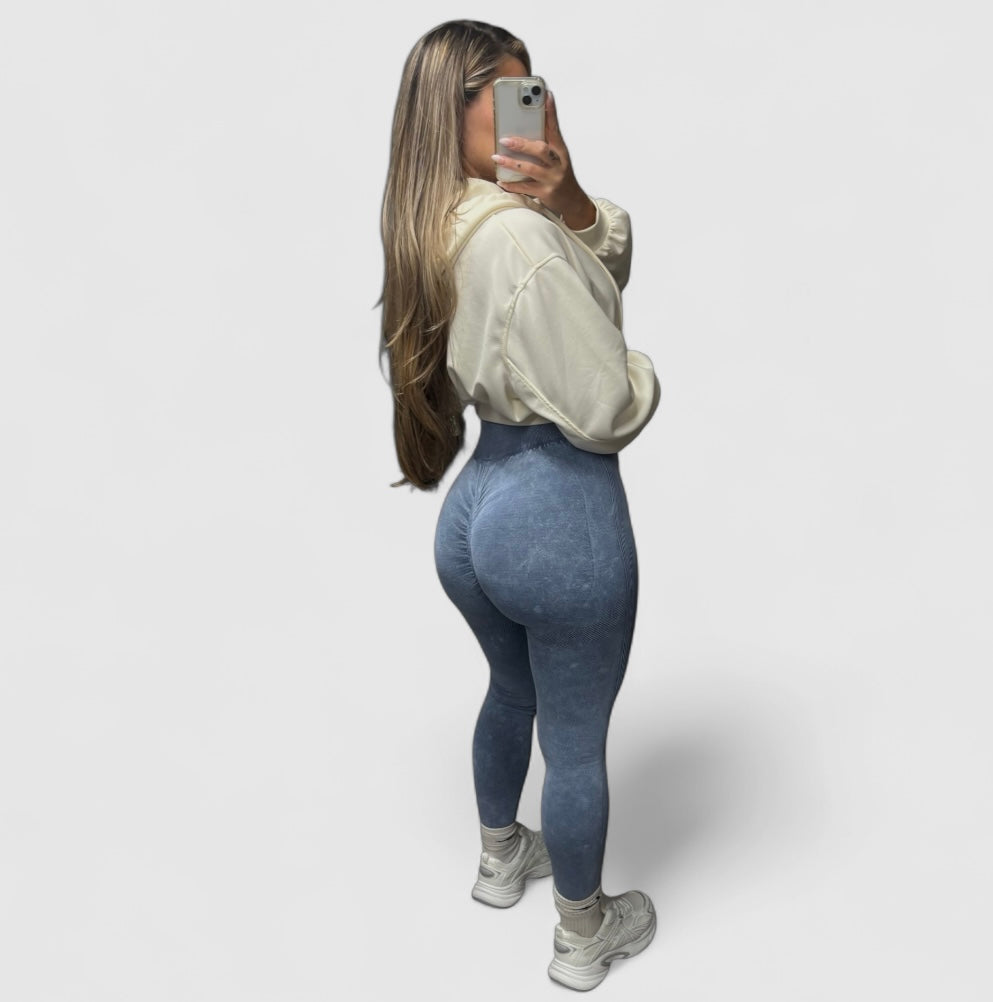 Leggins efecto lavado vaquero