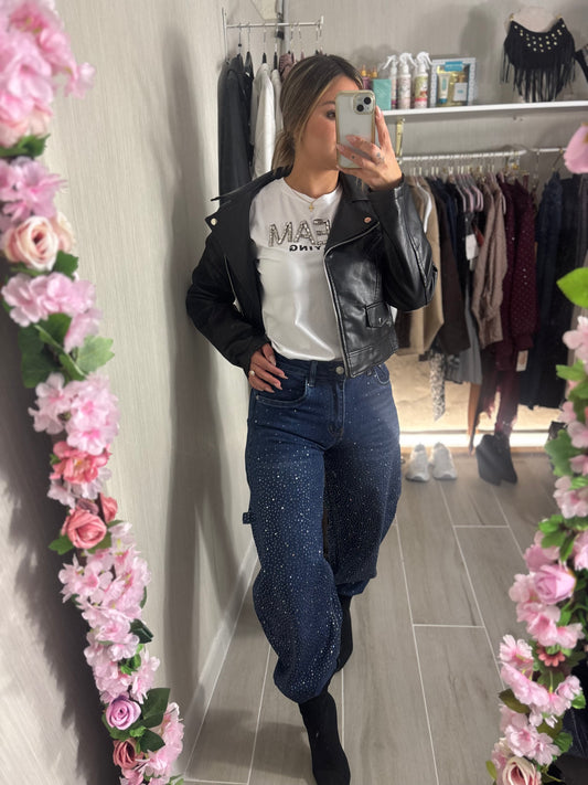 Pantalón vaquero brillo