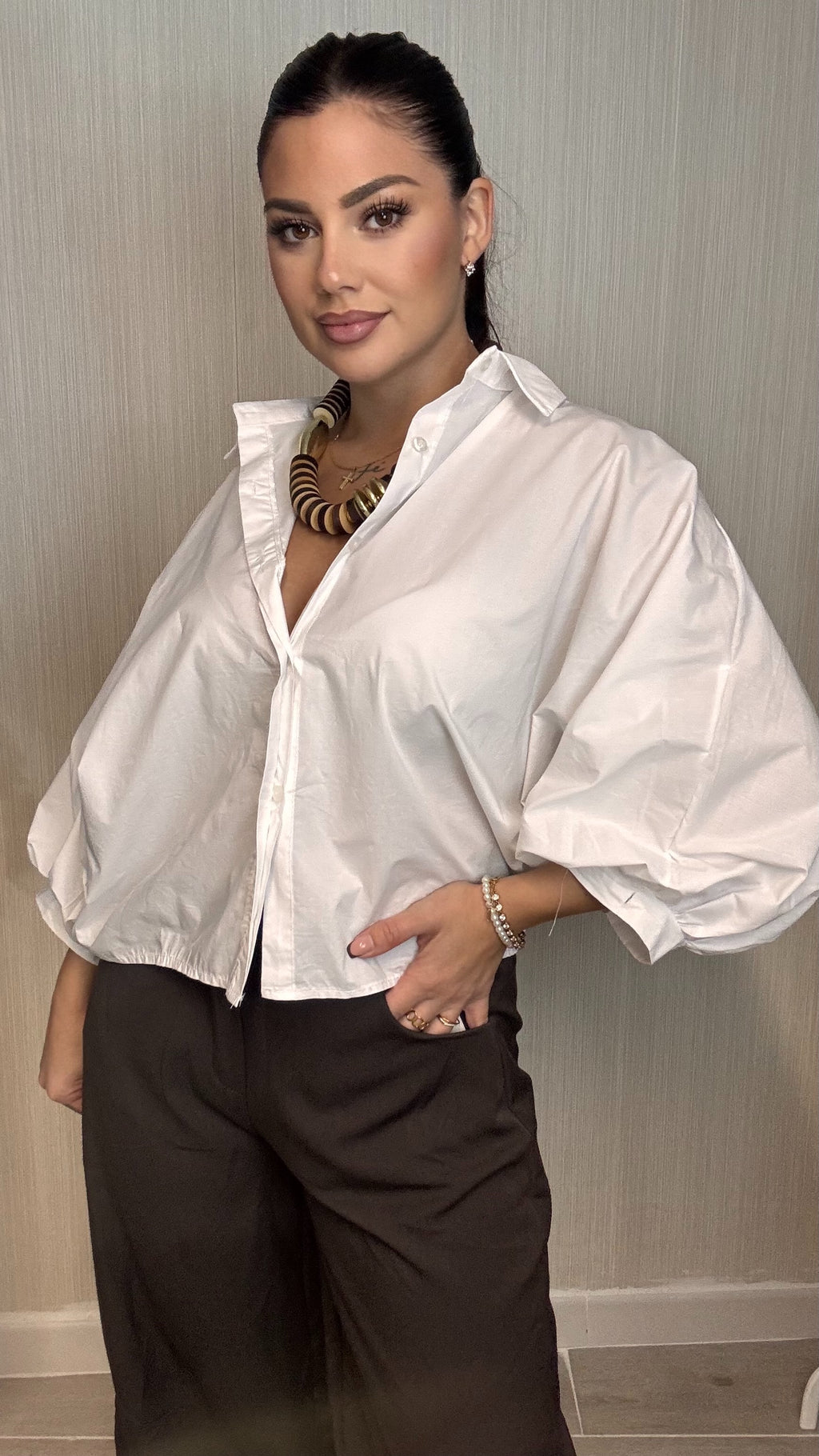 Camisa bomb blanca