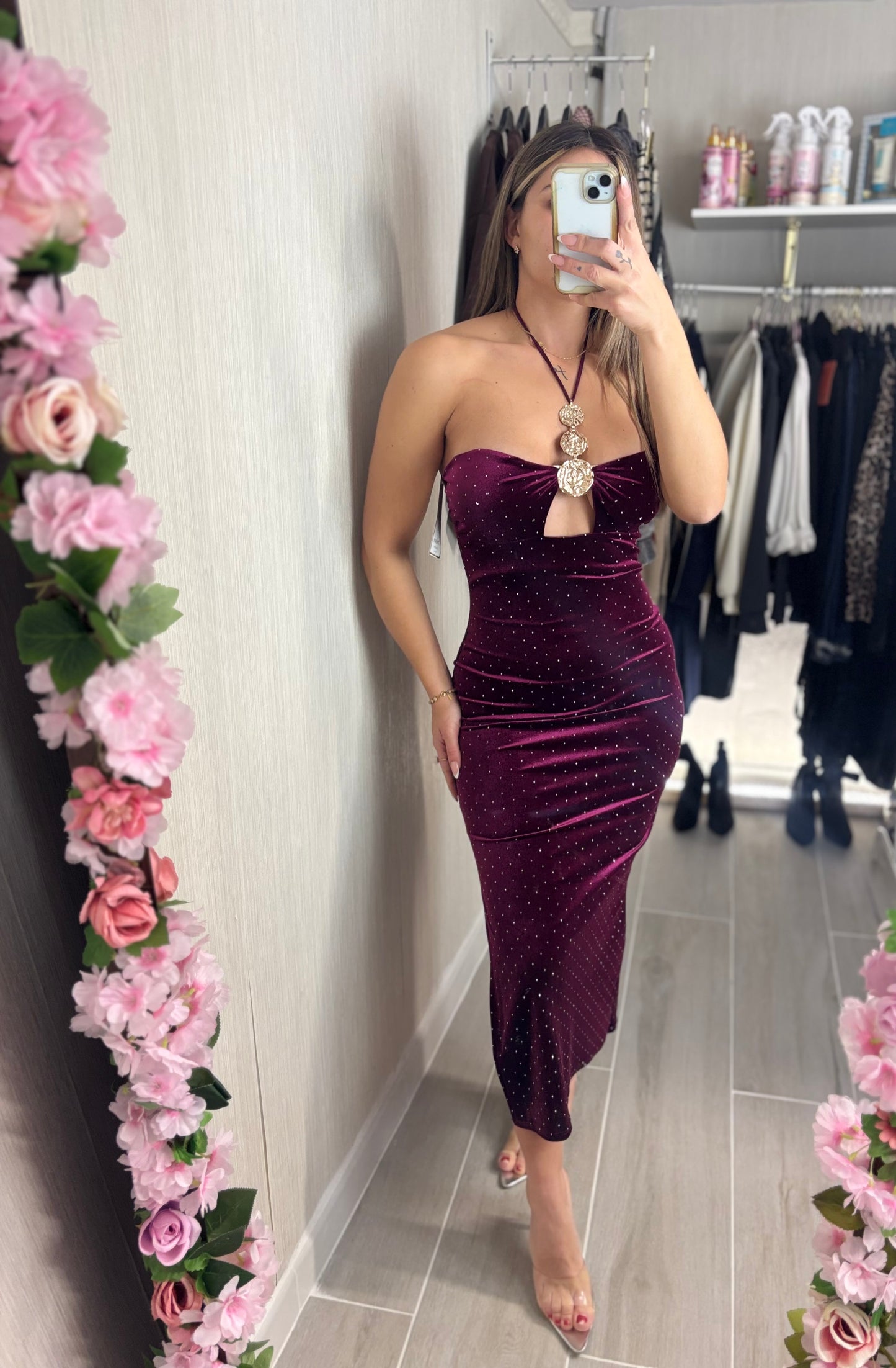 Vestido Jimena berenjena