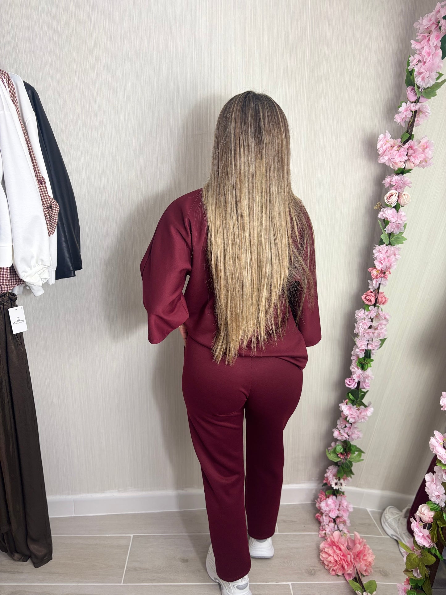 Conjunto Zara burdeos