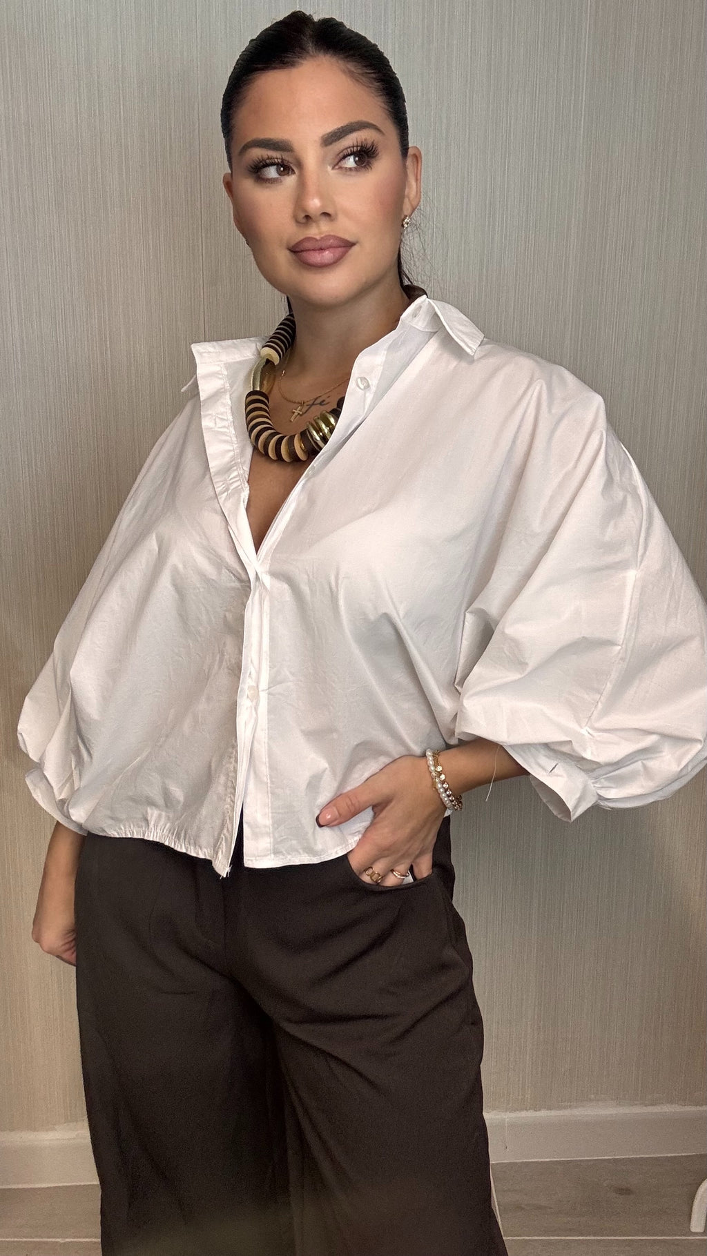 Camisa bomb blanca
