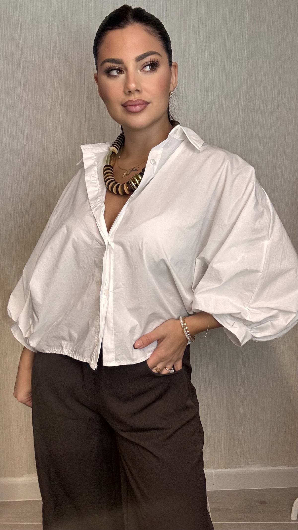 Camisa bomb blanca
