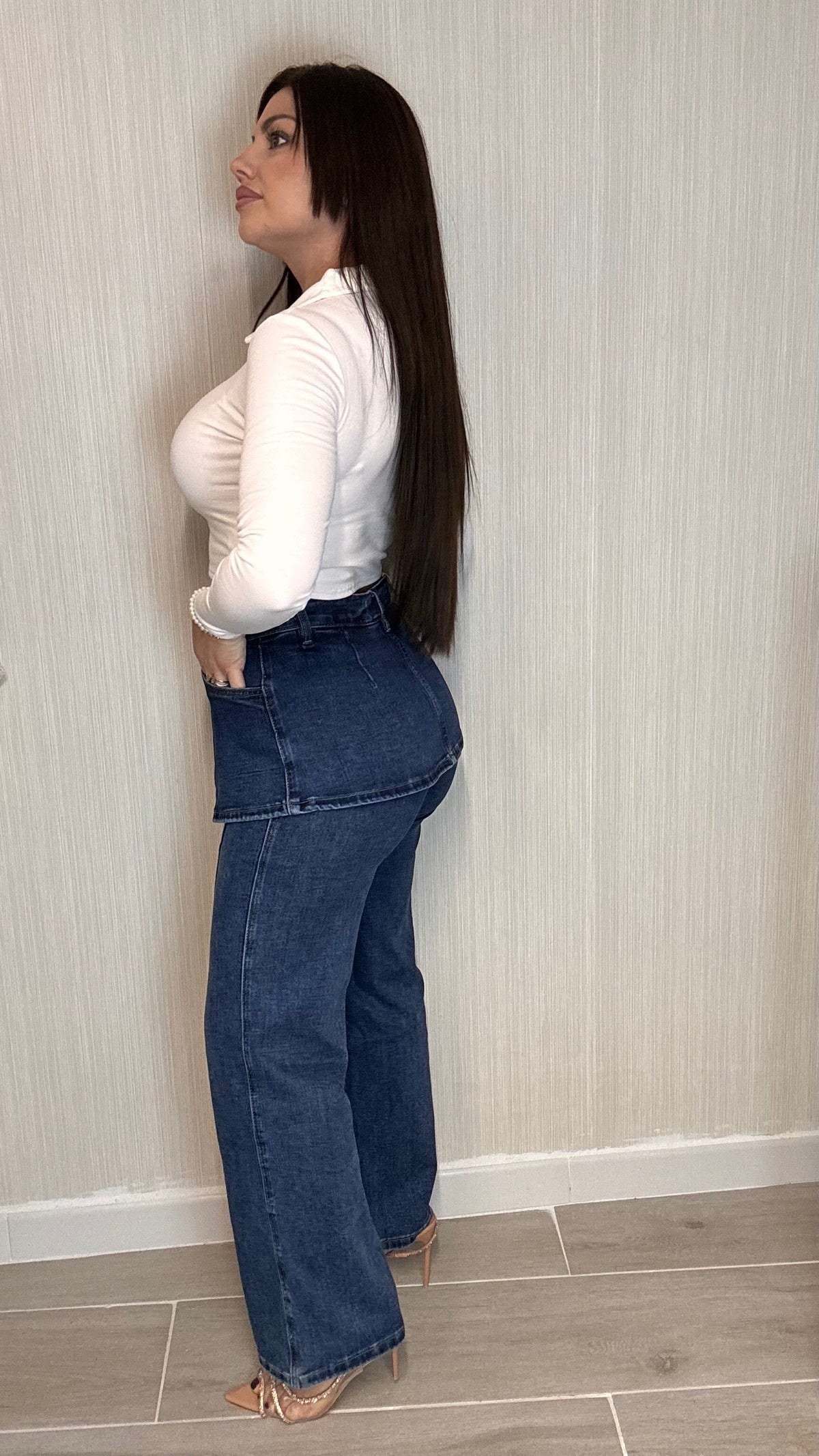 Pantalón denim Falda