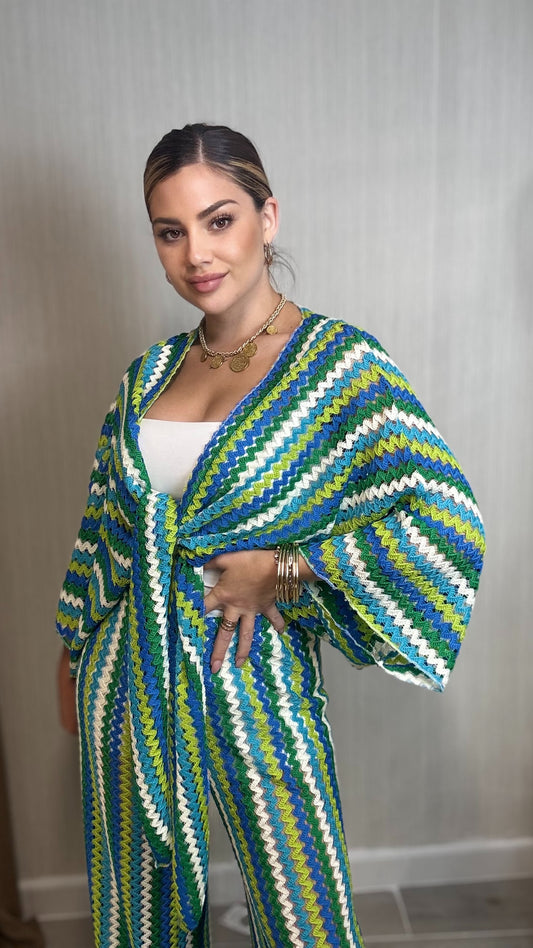 Conjunto crochet verde
