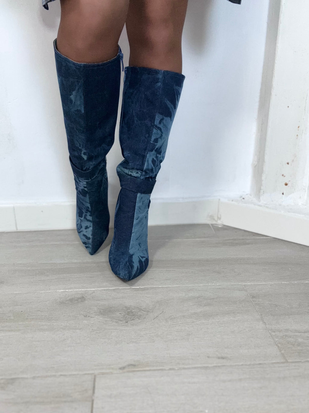 Botas Denim efecto lavado