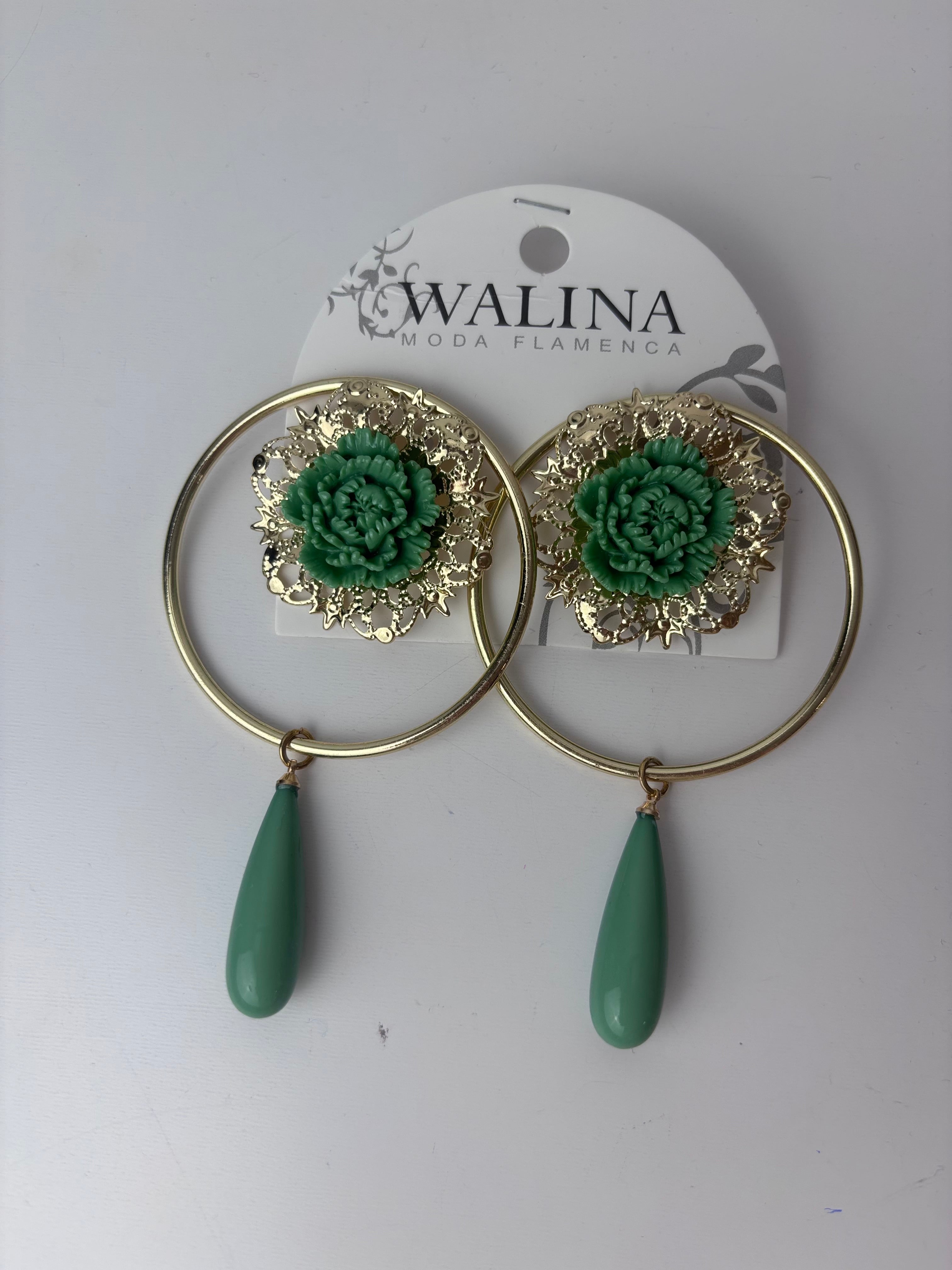 Pendientes aguamarina
