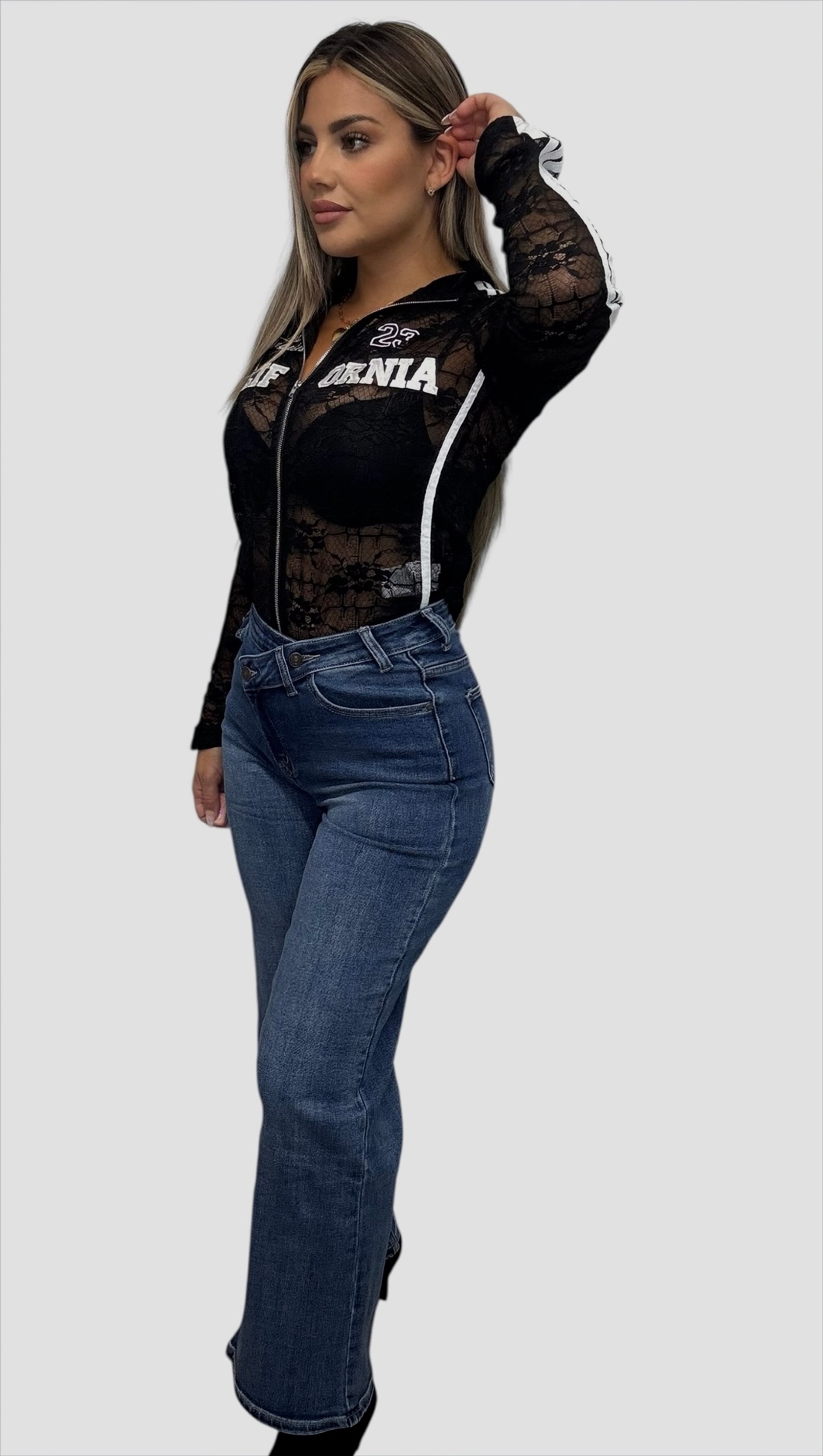 Pantalón vaquero doble botón