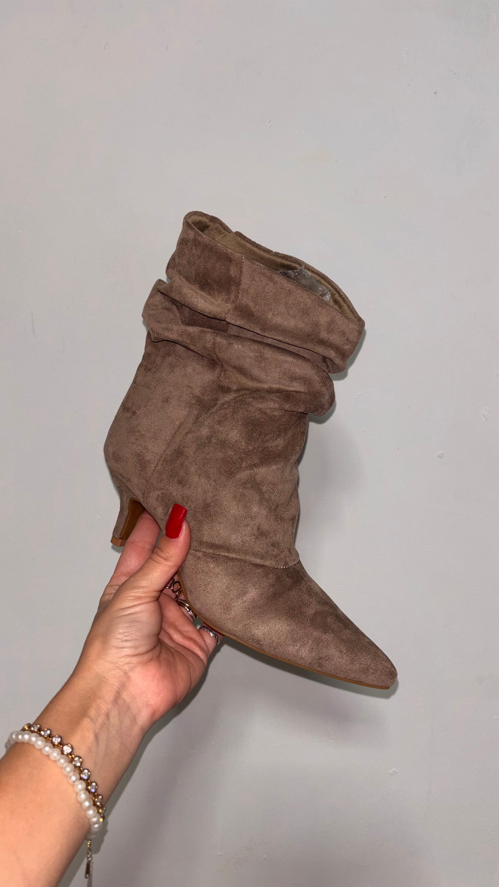 Botín slouchy topo