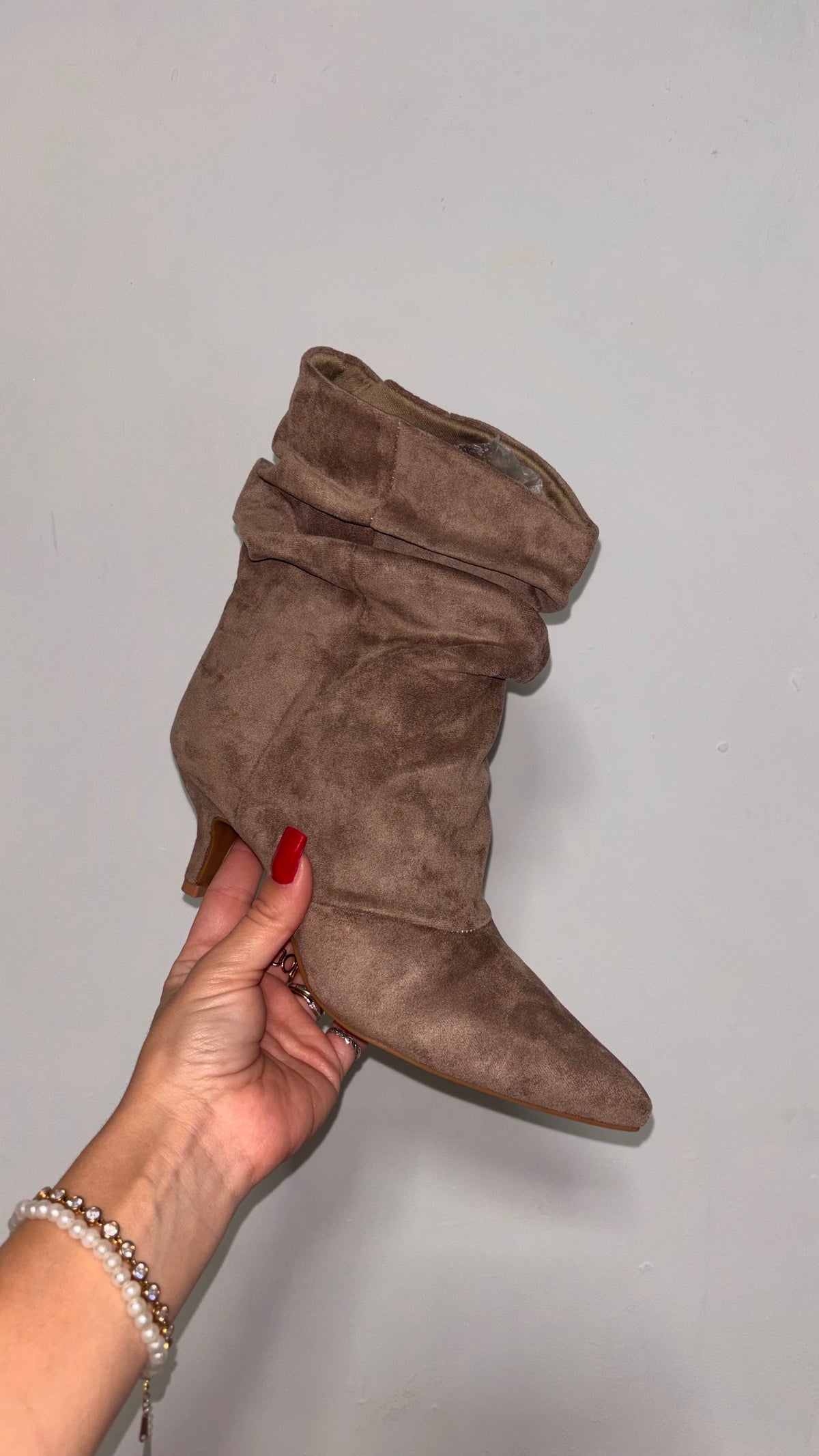 Botín slouchy topo