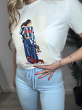 Camiseta Chica celeste