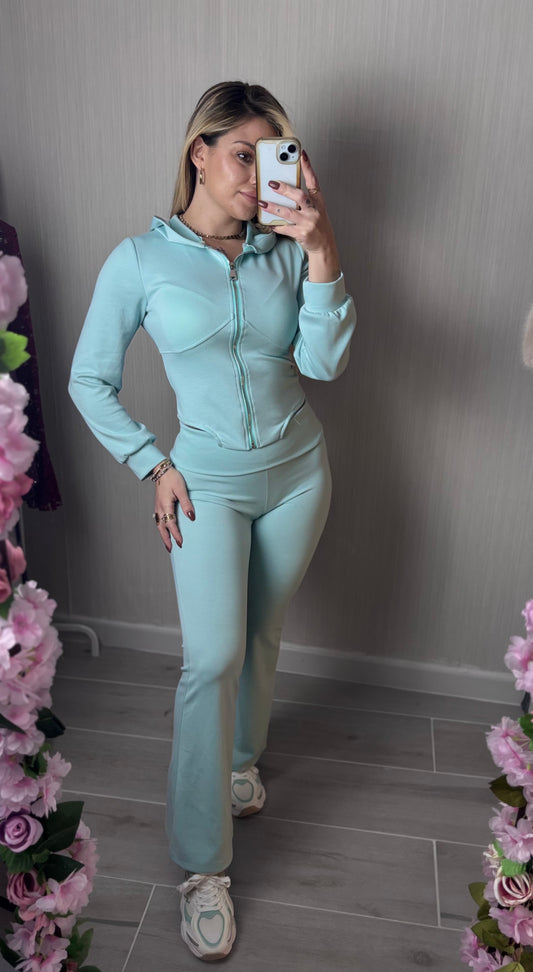 Conjunto Alma verde agua