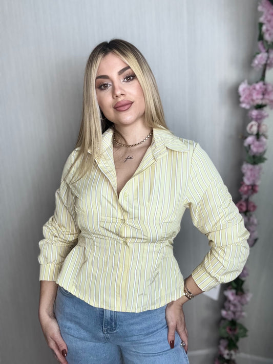 Camisa rayas amarilla