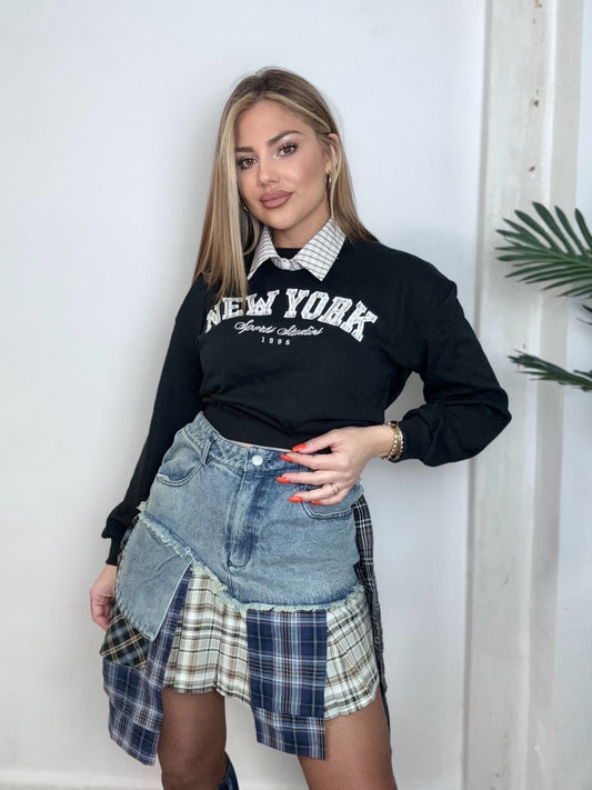 Sudadera New York Negra
