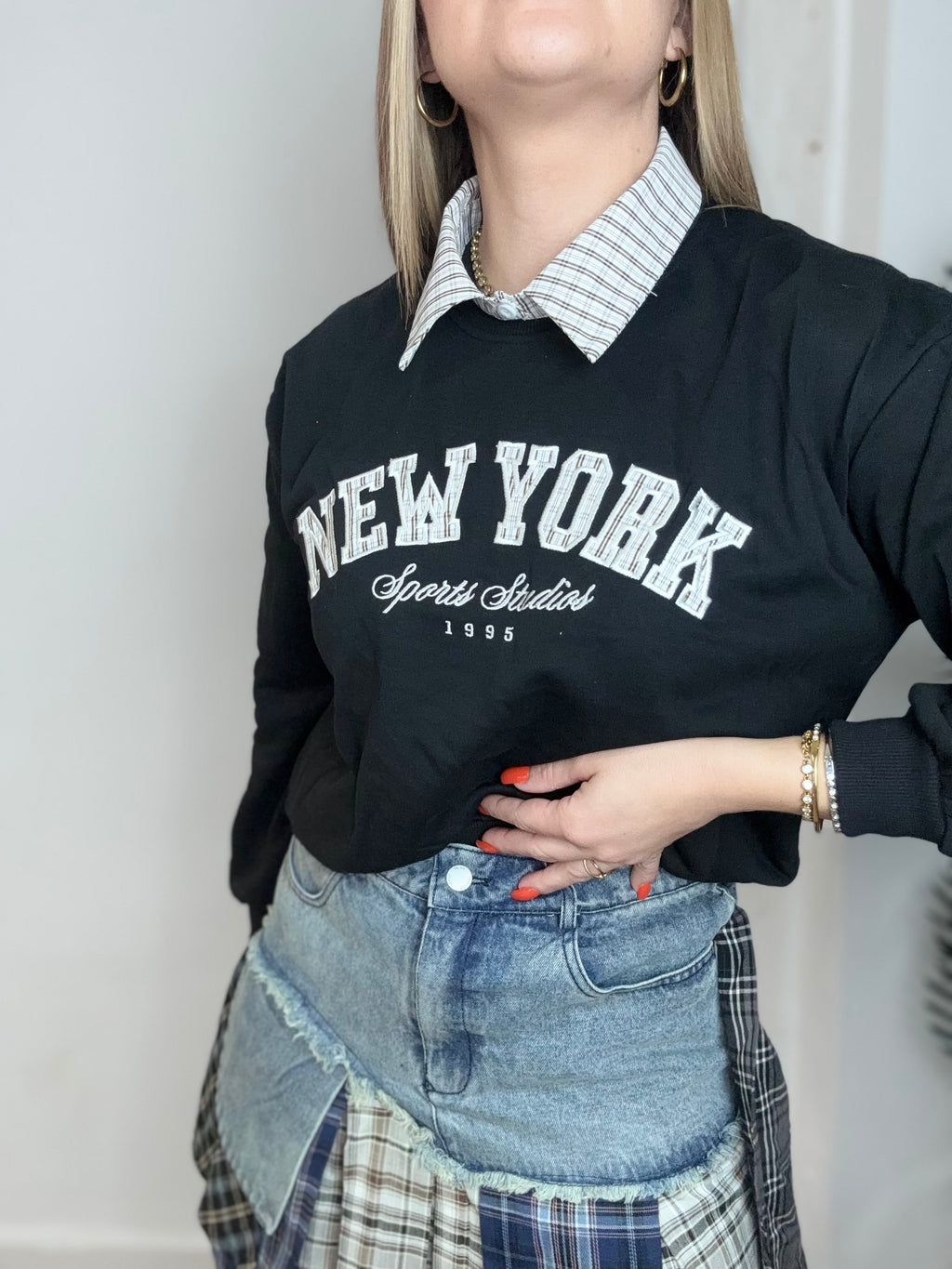 Sudadera New York Negra