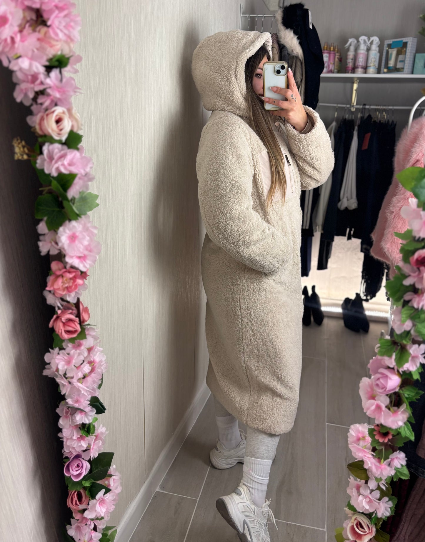 Plumífero reversible beige