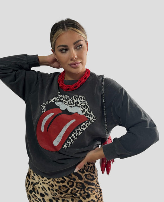 Sudadera Rolling efecto lavado