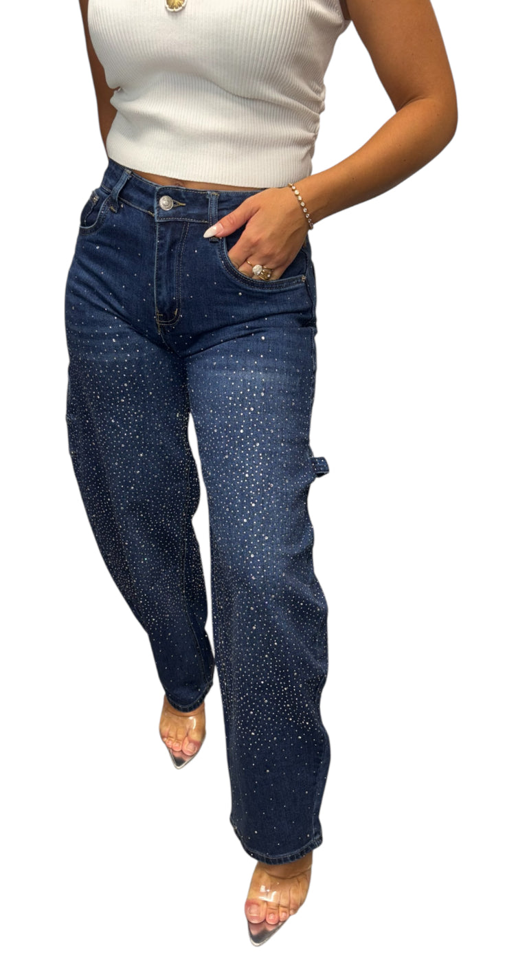 Pantalón vaquero brillo