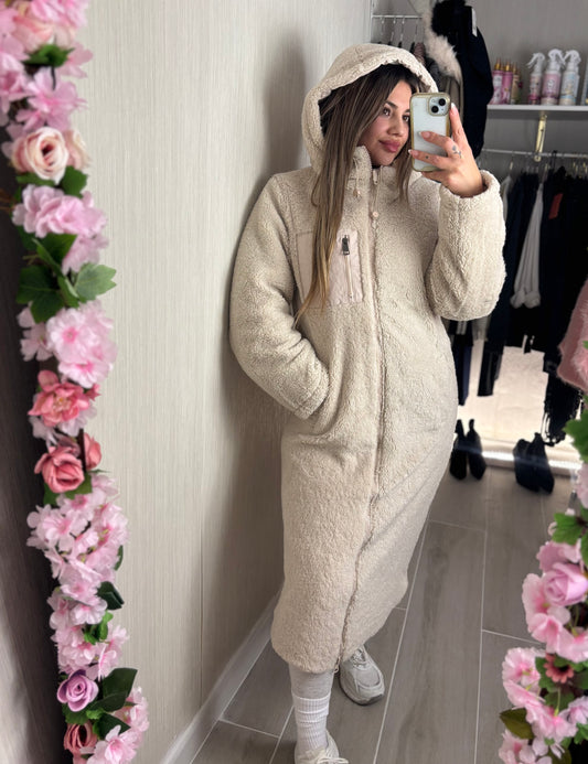 Plumífero reversible beige