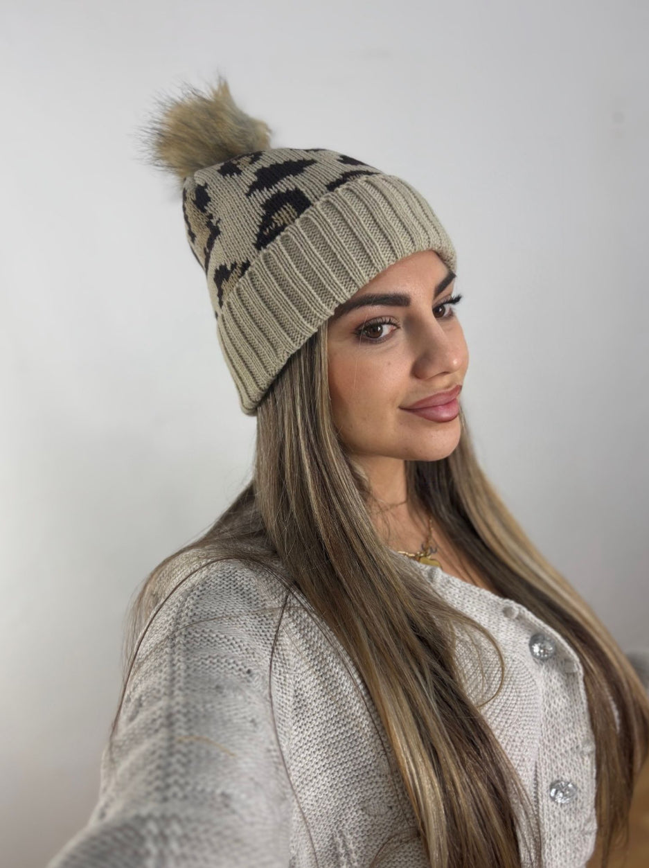 Gorro lana animal