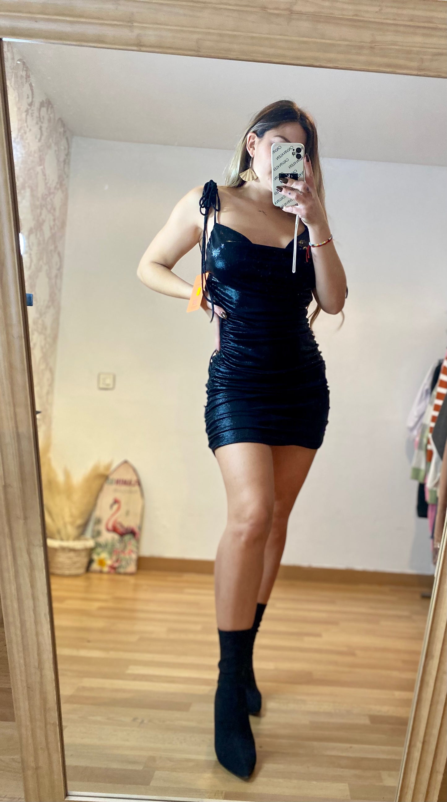 Vestido Negro Brillo